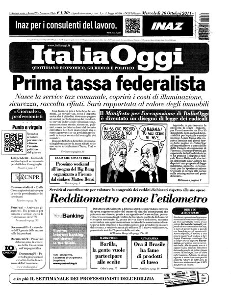 Italia oggi : quotidiano di economia finanza e politica